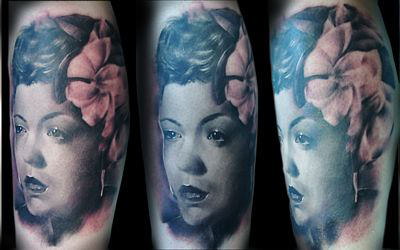 Looking for unique  Tattoos? Billie Holiday
